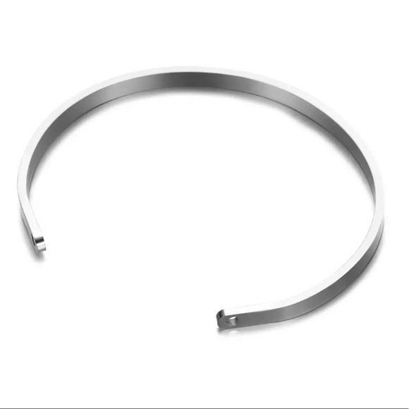 Open Cuff Bangle - Too Blessed To Be Stressed - Picture 2 of 3